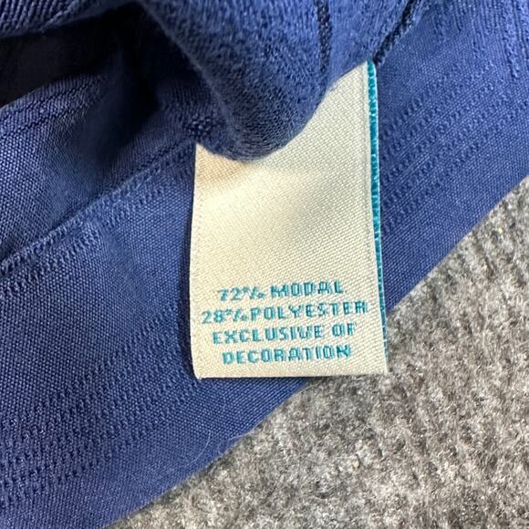 Caribbean Shirt Mens Extra Large Blue Hawaiian Palm Coastal Resort Vacation - Picture 6 of 9